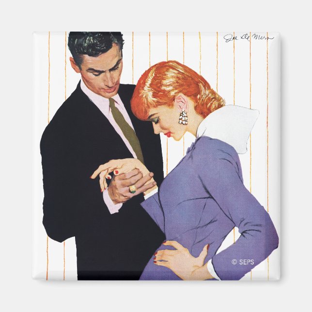 I Love You, Mama Girl Magnet (Front)