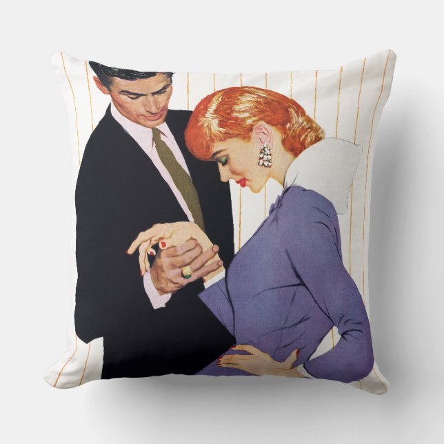 I Love You, Mama Girl Throw Pillow (Front)