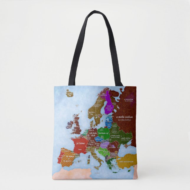 I Love You Map Bag (Front)