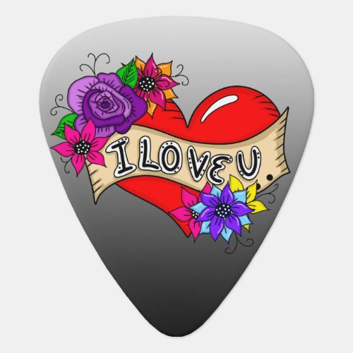 I Love You  Marriage Proposal Guitar Pick