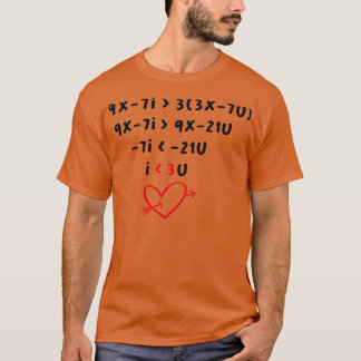 i love you math equation 1 T-Shirt