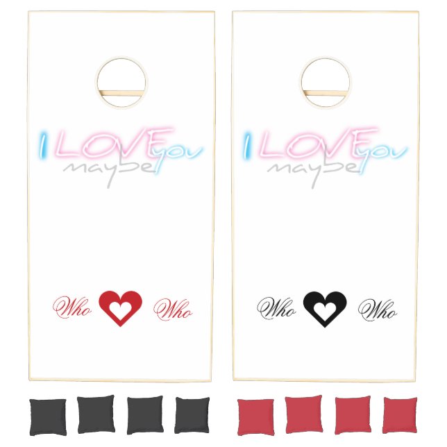 I love you maybe cornhole set (Set)