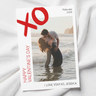 I Love You Modern Photo Happy Valentine's Day Holiday Card