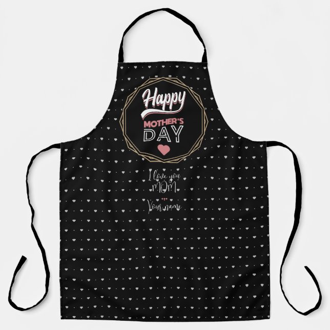 I love you mom apron (Front)