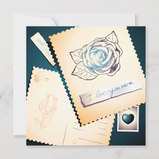 I love you mom, card (Front)