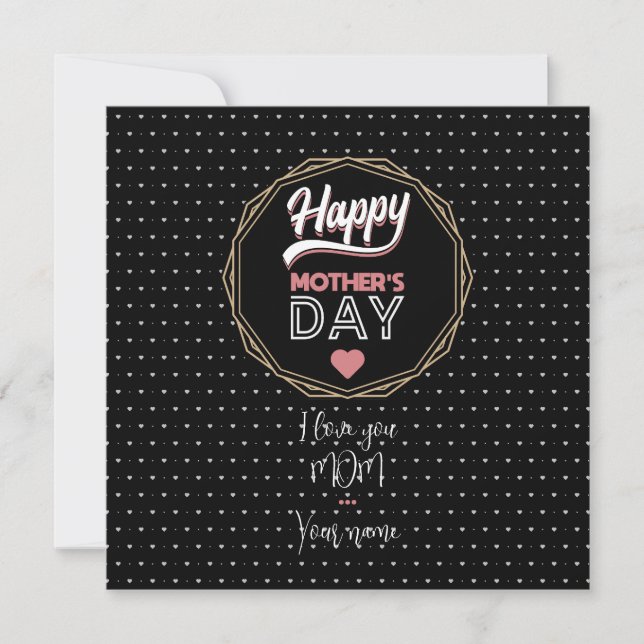 I love you mom card (Front)