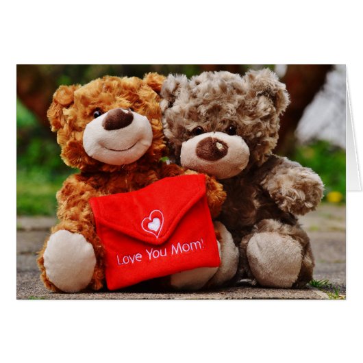 I LOVE YOU MOM - Cute & Cuddly Teddy Bears (Front Horizontal)