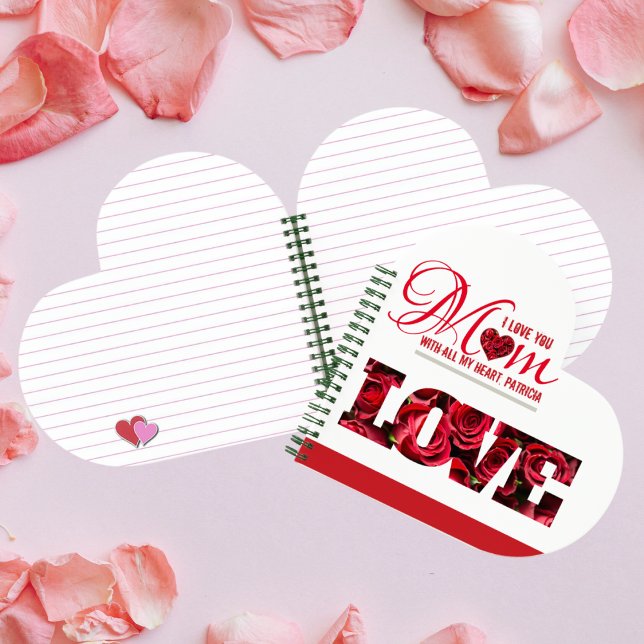 I Love You Mom Elegant Modern Mothers Day Notebook (Creator Uploaded)