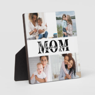 I Love You Mom Four Photo Keepsake Gift Plaque
