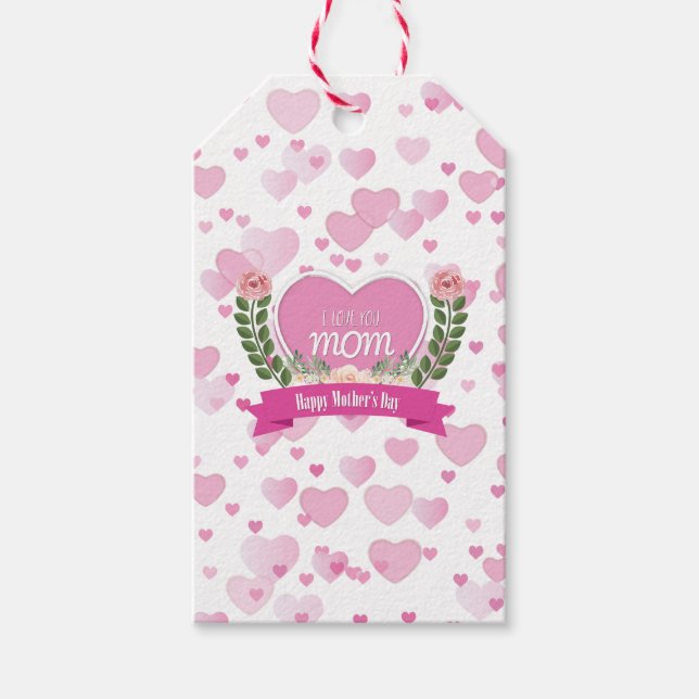 I Love You Mom - Gift Tag (Front)