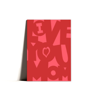I Love You Mom Happy Mothers Day Humor  Holiday Card