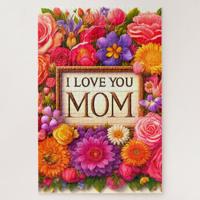 I Love You Mom Jigsaw Puzzle (Vertical)