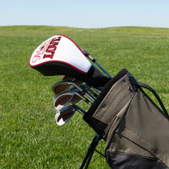 I Love You Mom Keepsake Modern Elegant Mothers Day Golf Head Cover (In Situ)