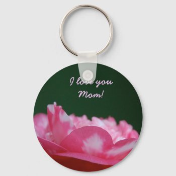 I Love You Mom Keychain by pulsDesign at Zazzle