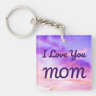 I Love You Mom keychain