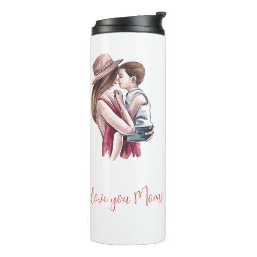 I Love you Mom Mother  Child  Thermal Tumbler