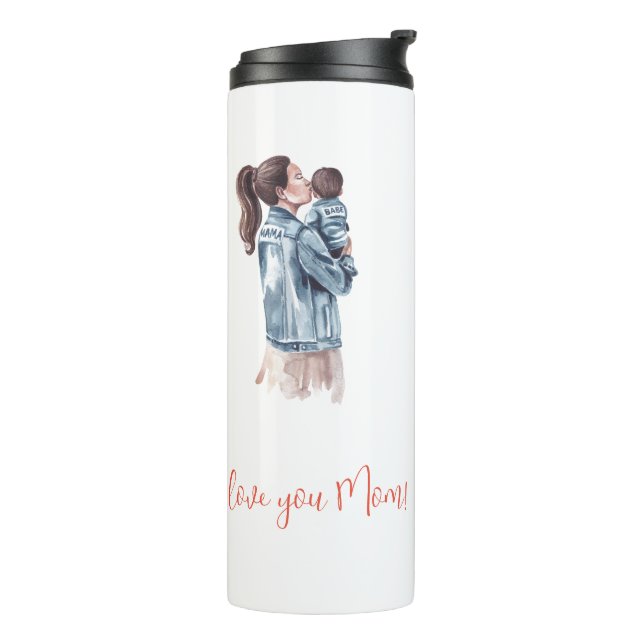 "I Love you Mom!" Mother & Child  Thermal Tumbler (Rotated Left)