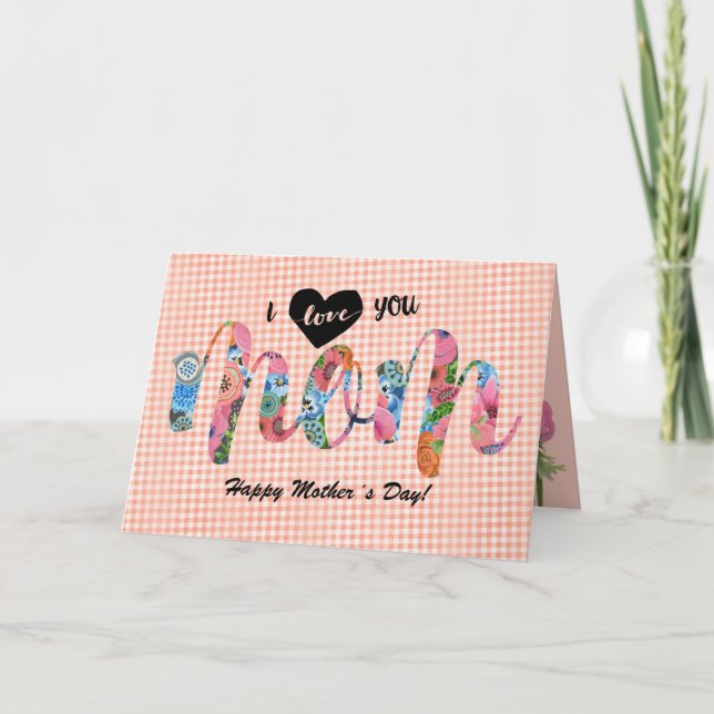 I love you Mom | Mother´s day Card (Front)
