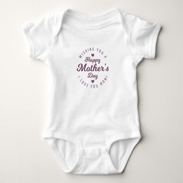 I Love You Mom Mother's Day | Bodysuit (Front)