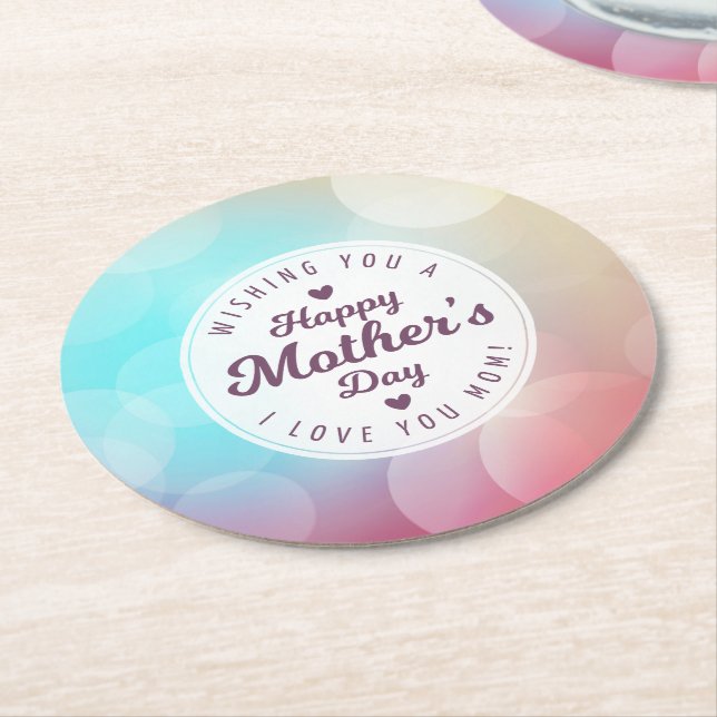 I Love You Mom Mother's Day | Coaster (Angled)