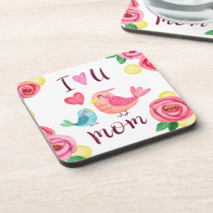 I Love You Mom Mother's Day   Coaster