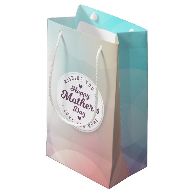 I Love You Mom Mother's Day | Gift Bag (Front Angled)