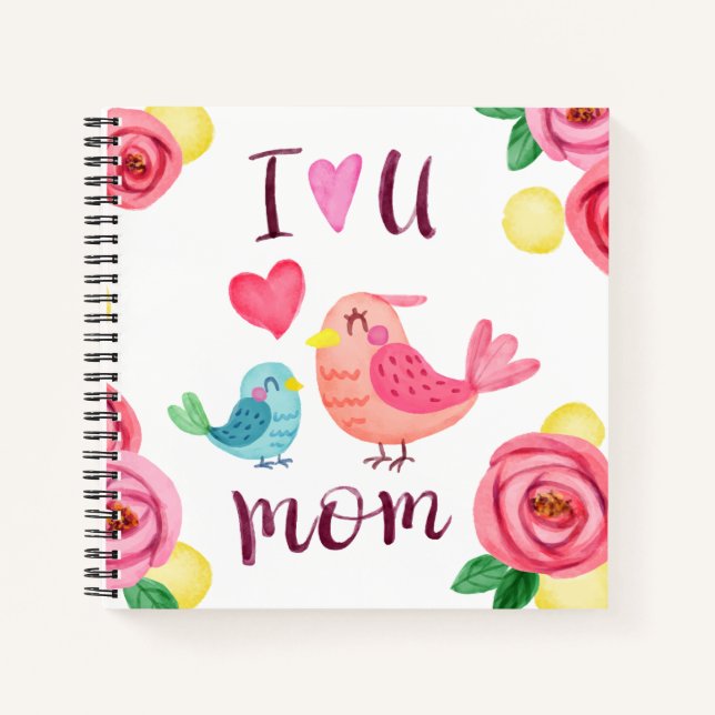 I Love You Mom Mother's Day | Guestbook Notebook (Front)