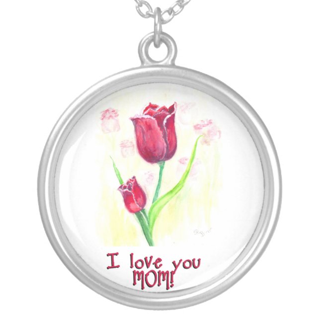 I love you mom necklace (Front)