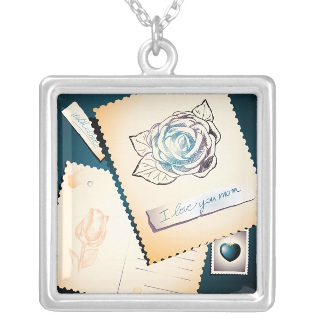 I love you mom, necklace (Front)