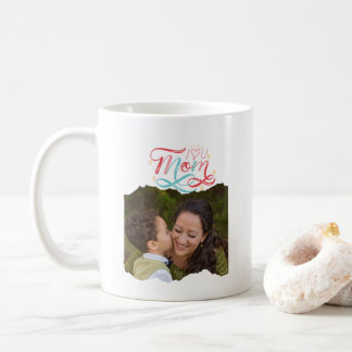  I Love You Mom - Personalized Photo Vintage Minim Coffee Mug