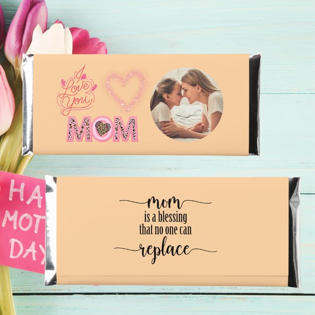 I love You Mom Photo Mothers Day  Hershey Bar Favors (Creator Uploaded)