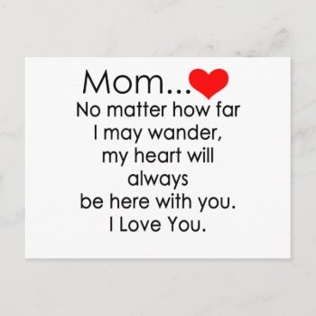 I Love You Mom Postcard by The_Guardian at Zazzle