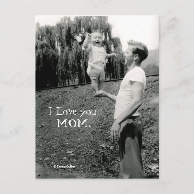 I love you Mom Postcard (Front)