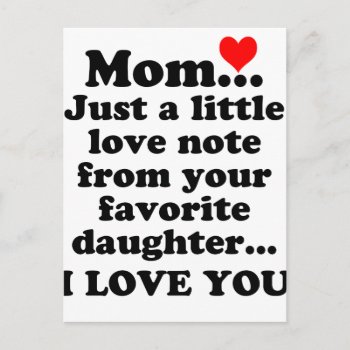 I Love You Mom Postcard by The_Guardian at Zazzle