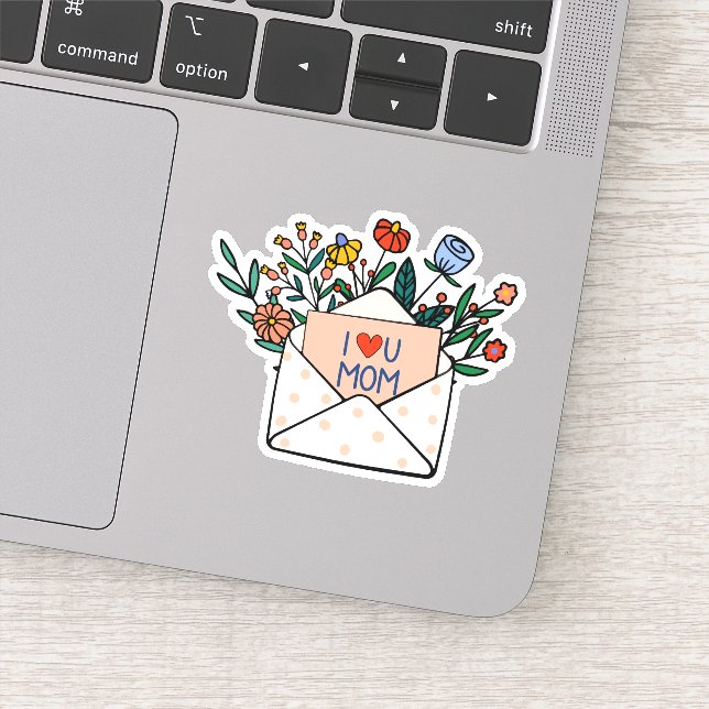 I love you mom sticker (Detail)