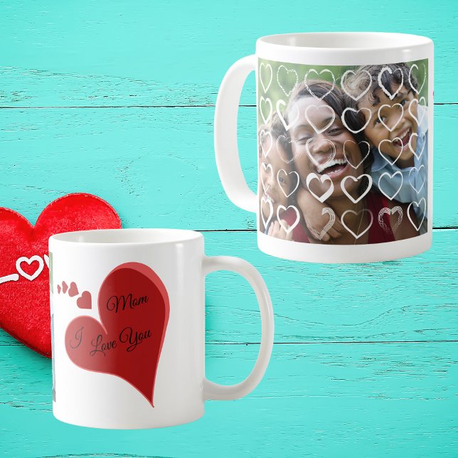 I love you Mom Valentines gift Coffee Mug (Creator Uploaded)