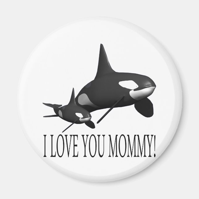 I Love You Mommy Magnet (Front)