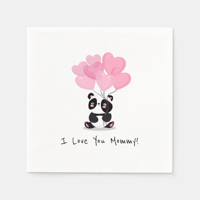 I Love You Mommy Mother's Day | Napkin (Front)