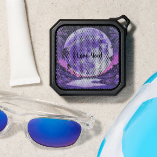 I Love You- Moon Beachscape- Bluetooth Speaker