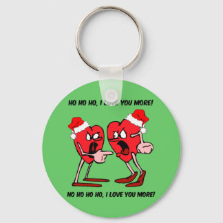 I love you more Christmas Keychain
