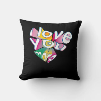 I Love You More Elegant Style  Throw Pillow