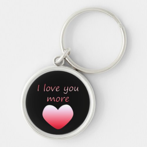 I love you more keychain