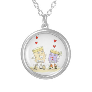 I Love you more peanut butter and jelly necklace