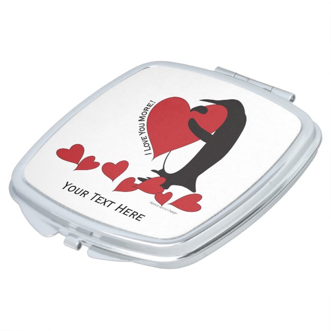 I Love You More! - Penguin Red Heart Personalized