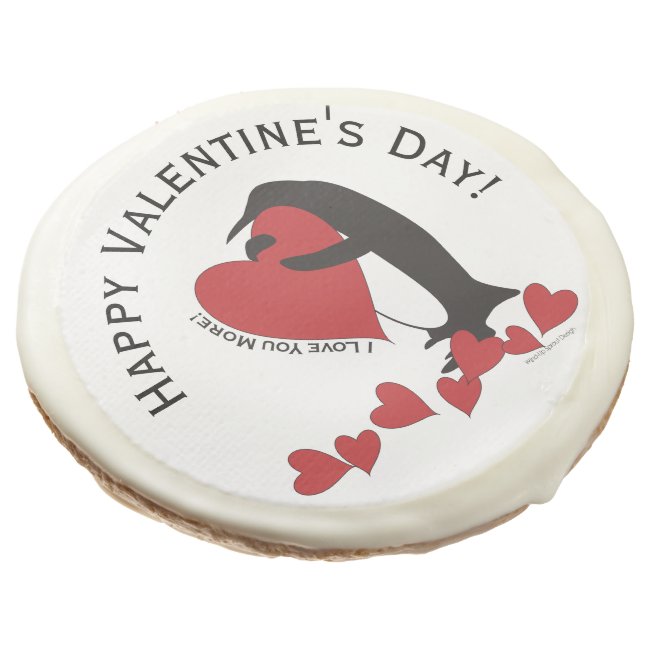 I Love You More! - Penguin Red Hearts Personalized