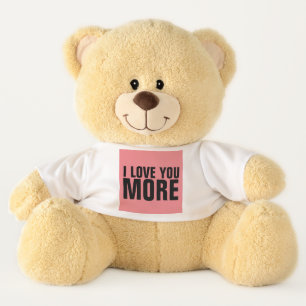I LOVE YOU MORE PLUSH TEDDY BEAR