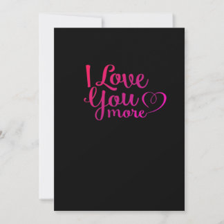 I Love You More Soft Minimal Design  Holiday Card