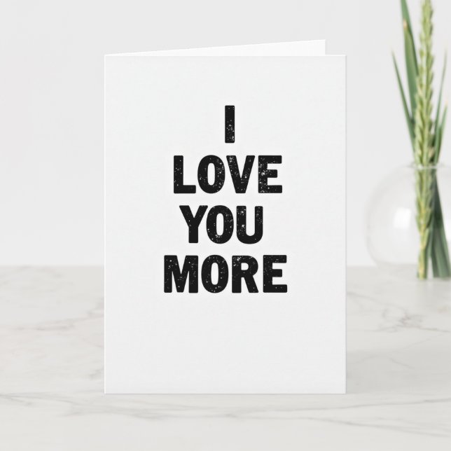 I Love You More Starry Card (Front)