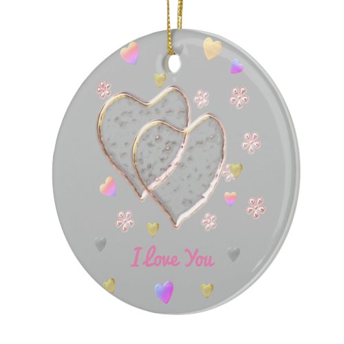 I love you ...more than any words can say. ceramic ornament