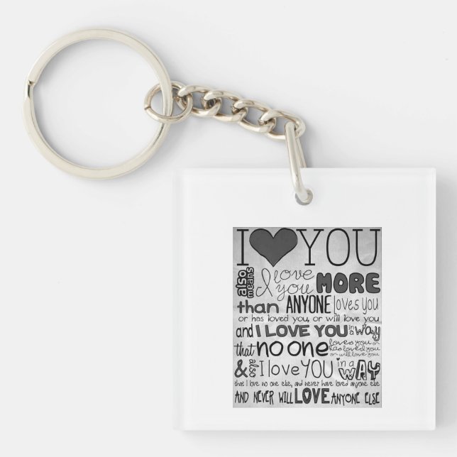 ****I LOVE YOU MORE THAN ANYONE**** KEYCHAIN (Front)